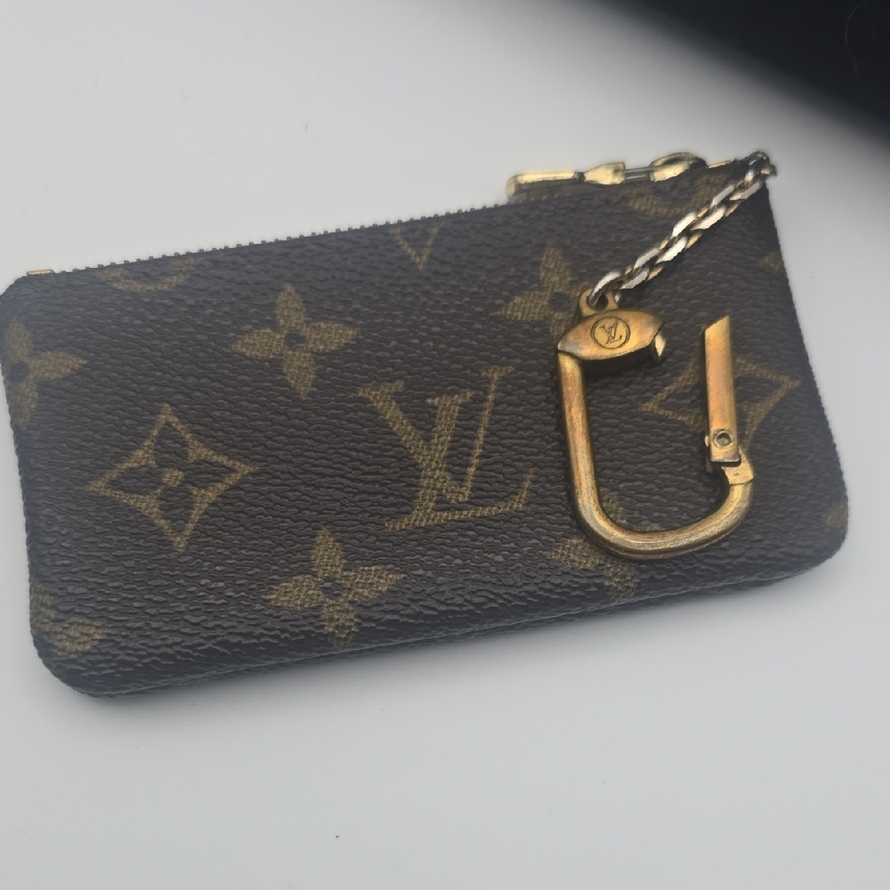 Louis Vuitton Signiture Brown Mono Pochette Cles Wallet Coin Purse (EUC)COA✨️ - Picture 3 of 8